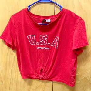 U.S.A. Red tee shirt